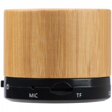 Logo trade corporate gifts image of: Bamboo bluetooth speaker FLEEDWOOD